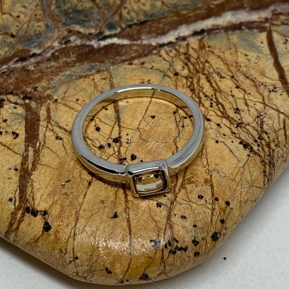 NWT • faux gemstone silver stack ring - Picture 2 of 3